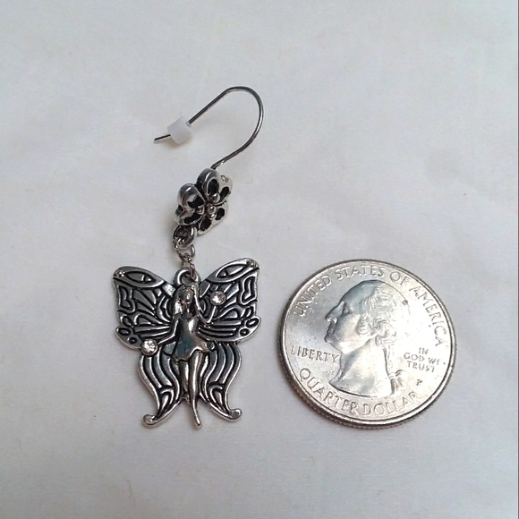 Fairy Earrings with Crystal Accents - Picture 4 of 4